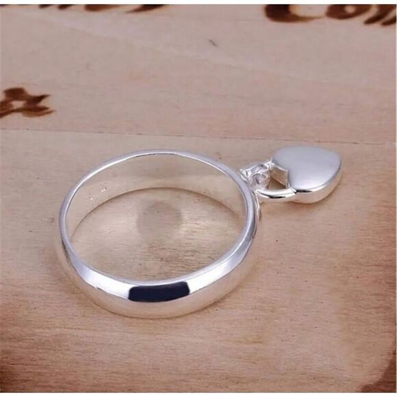 Sterling Heart Ring - Picture 2 of 6